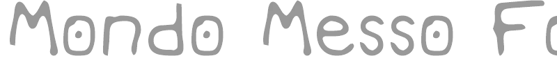 Mondo Messo Fonto Italic