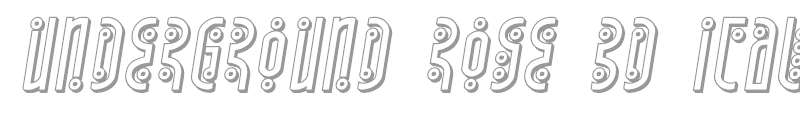 Underground Rose Outline Italic