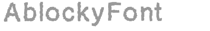 AblockyFont