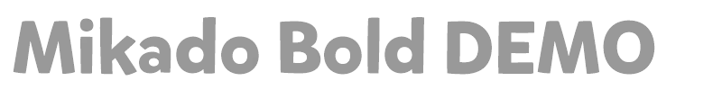 Mikado Bold DEMO