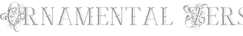 Ornamental Versals Black
