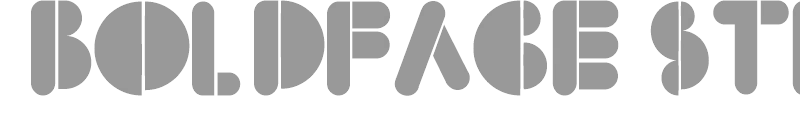BoldFace Stencil