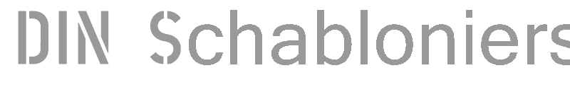 DIN Schablonierschrift