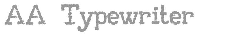 AA Typewriter