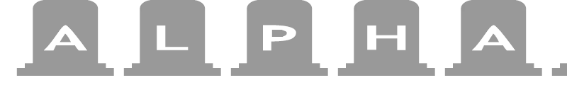 AlphaShapes gravestones