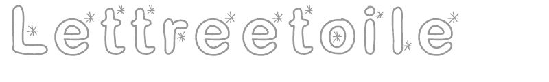 Lettreetoile