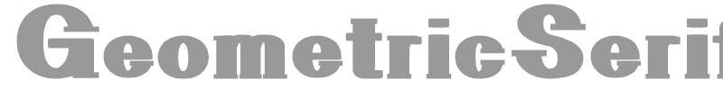 GeometricSerif