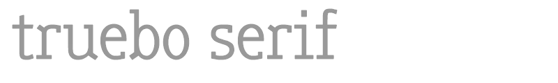 truebo serif