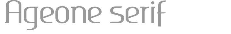 Ageone serif