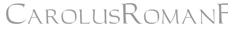 CarolusRomanFont