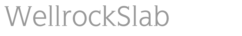 WellrockSlabBold