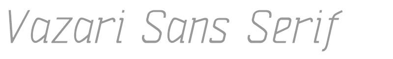 Vazari Sans Serif
