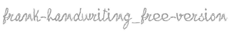 frank-handwriting_free-version