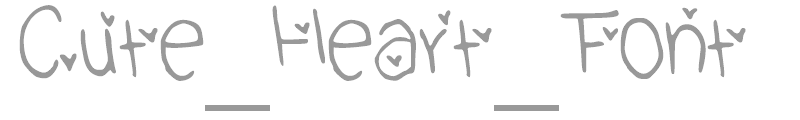 Cute_Heart_Font