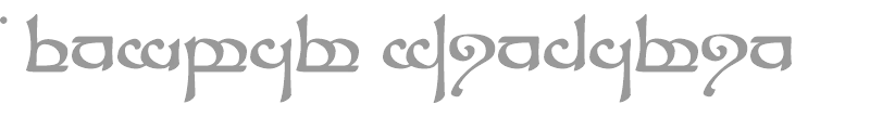 Tengwar Sindarin-2