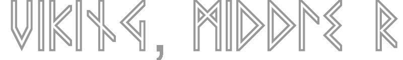 VIKING, MIDDLE Runes Bold