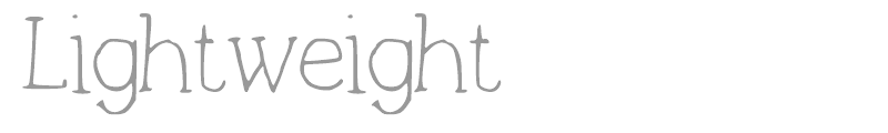 Lightweight