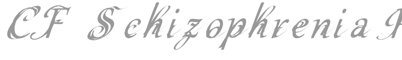 CF Schizophrenia Personal use
