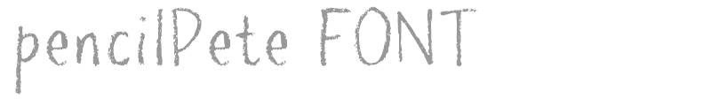 pencilPete FONT