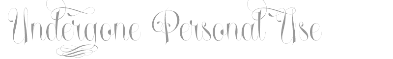 Undergone Personal Use