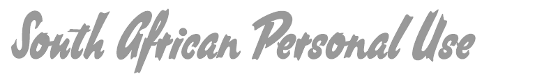 South African Personal Use