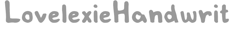 LovelexieHandwritten