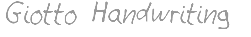 Giotto Handwriting