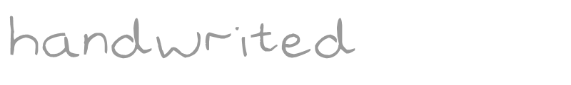 handwrited
