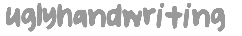 uglyhandwriting