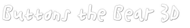 Buttons the Bear Light Italic
