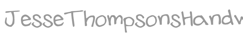 JesseThompsonsHandwriting