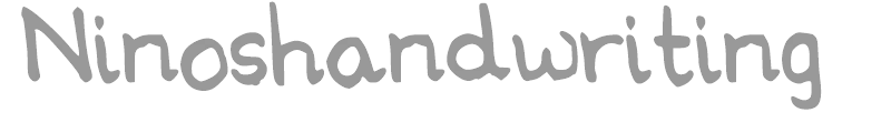 Ninoshandwriting