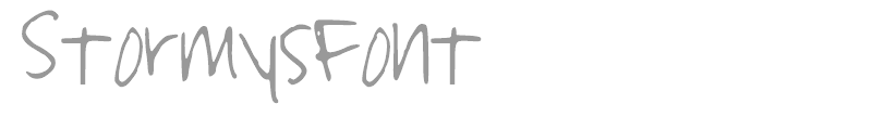 StormysFont