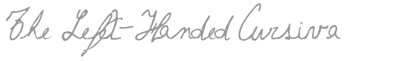 The Left-Handed Cursiva