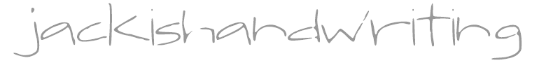 jackishandwriting