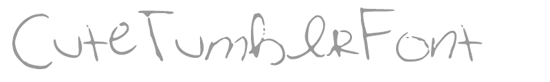 CuteTumblrFont