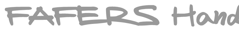 FAFERS Handwriting Font