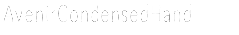 AvenirCondensedHand