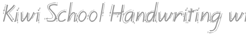 Kiwi School Handwriting with Guides