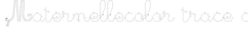 Maternellecolor trace cursive