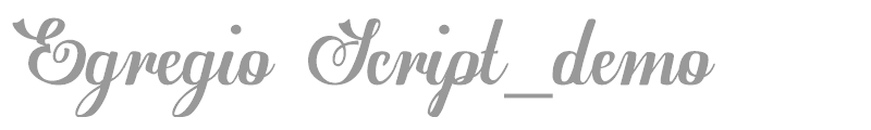 Egregio Script_demo