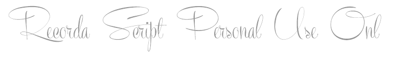 Recorda Script Personal Use Only