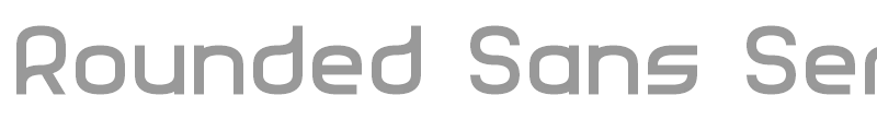 Rounded Sans Serif 7