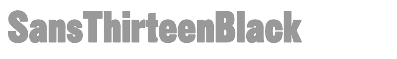 SansThirteenBlack
