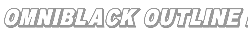 OMNIBLACK Outline Italic
