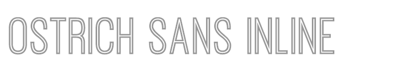 Ostrich Sans Inline