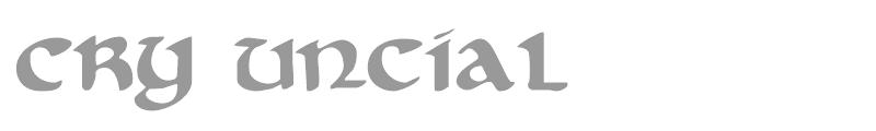 Cry Uncial Italic