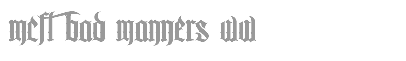 MCF bad manners ww