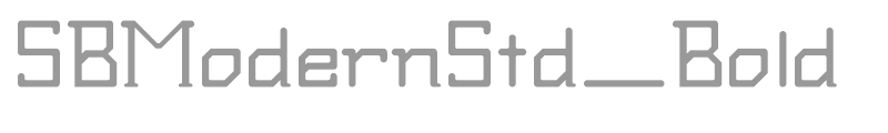 SBModernStd_Bold