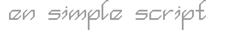 en simple script